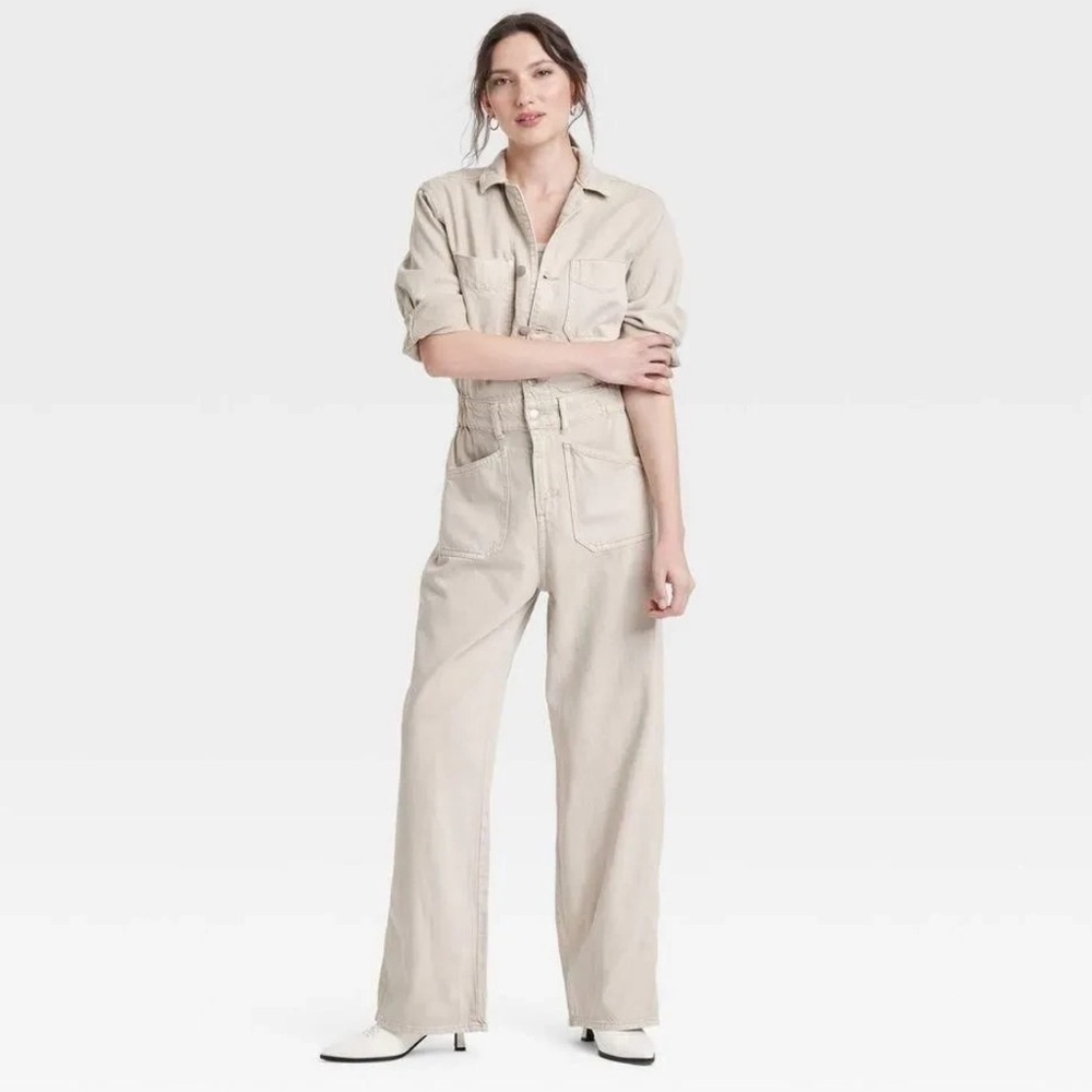 Universal Thread Cream Jumpsuit
